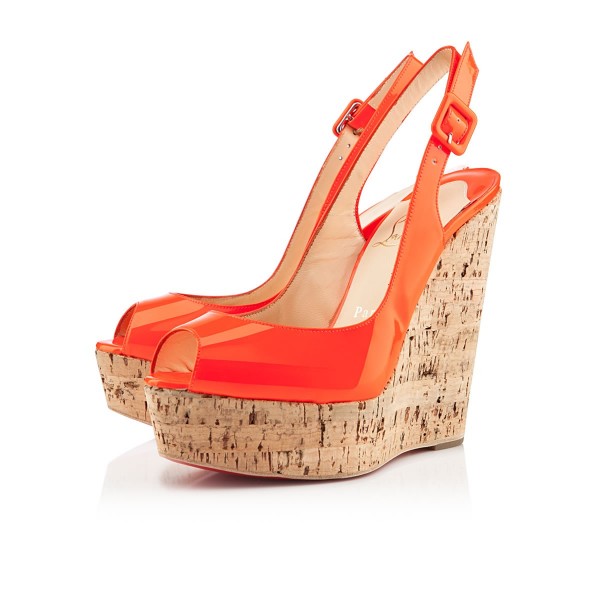 Christian Louboutin Une plume 140mm Wedges Flame