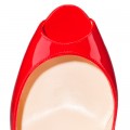 Christian Louboutin Sexy 100mm Peep Toe Pumps Red