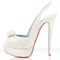 Christian Louboutin Jenny 140mm Special Occasion Off White