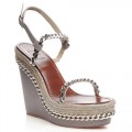 Christian Louboutin Macarena 120mm Wedges Taupe