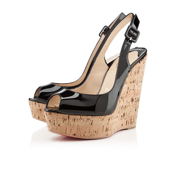 Christian Louboutin Une plume 140mm Wedges Black