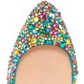 Christian Louboutin Highness Strass 160mm Peep Toe Pumps Multicolor
