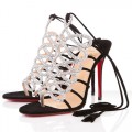 Christian Louboutin Salsbourg 100mm Sandals Silver